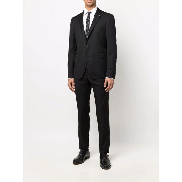 Tagliatore Men Classic Suit With Constructed Shoulder